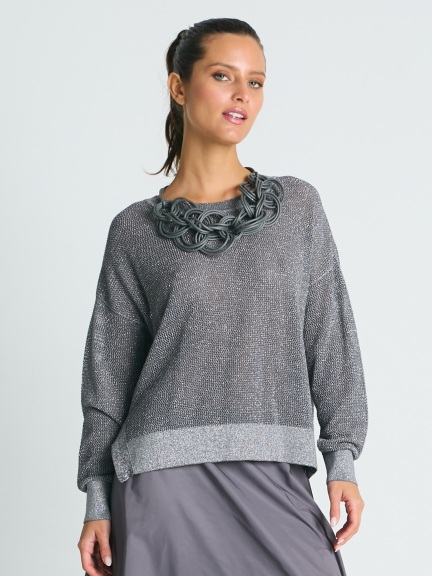 Pima Cotton Metallic Mini Seed Stitch by Planet by Lauren G