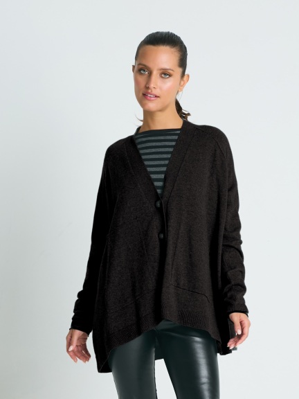 Pima Cotton Varsity Cardigan by Planet by Lauren G