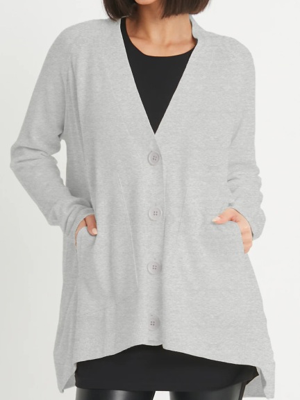 Pima Cotton Varsity Cardigan by Planet by Lauren G