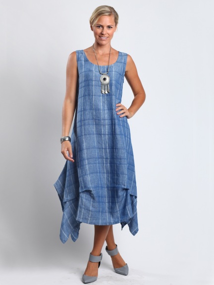 Plaid Aliyah Dress by Chalet et Ceci at Hello Boutique