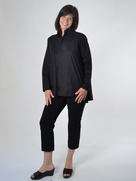 Pleat Back Shirt L/S by Planet by Lauren G