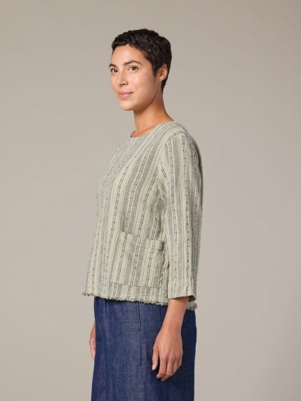 Pocket 3/4 Slv Shell by Cut Loose