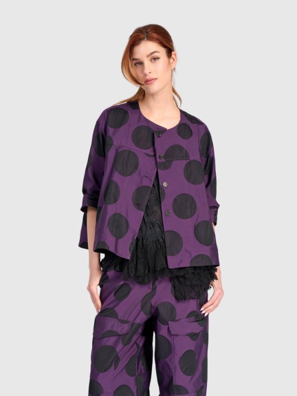 Polka Dot Cropped Jacket by Alembika