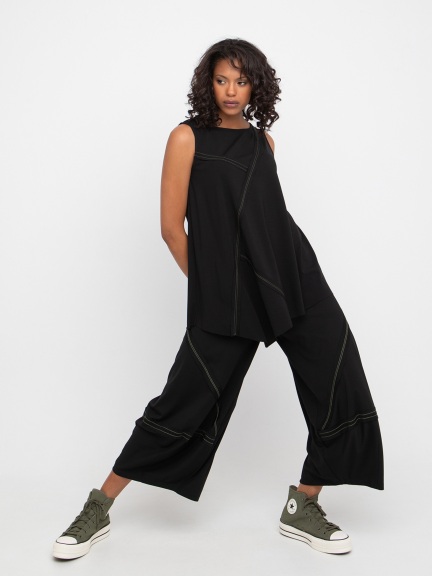 Ponte Stitch Lantern Pant by Ozai N Ku