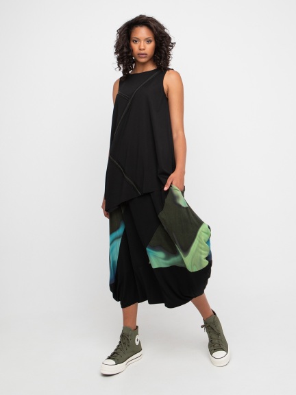 Ponte Stitch Point Tank by Ozai N Ku