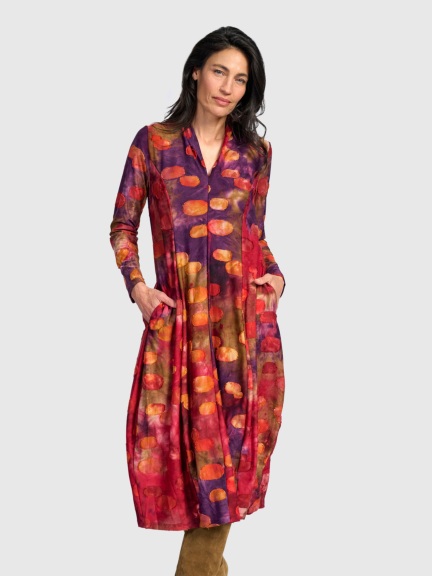 Printed Midi Dress by Alembika