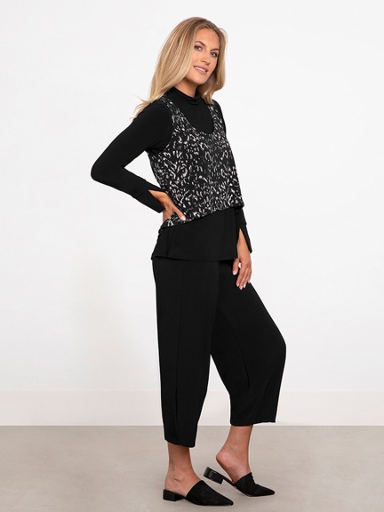 Printed Pleat Back Smock by Sympli