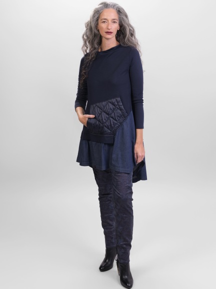 Quilted Pocket Tunic by Alembika