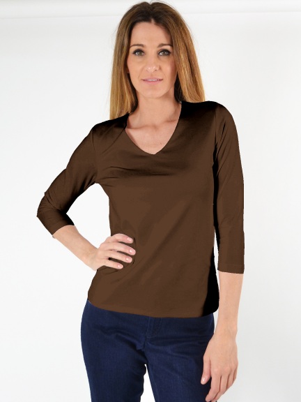 Relaxed Fit V-Neck by Judy P