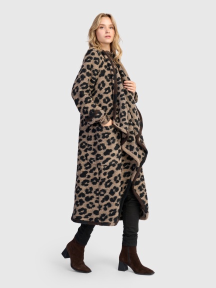 Sable Cozy Draped Coat by Alembika