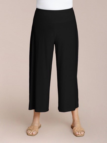 Side Slit Wide Capri by Sympli