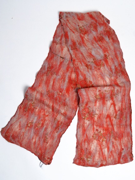 Silk & Felted Wool Scarf by Nusantara