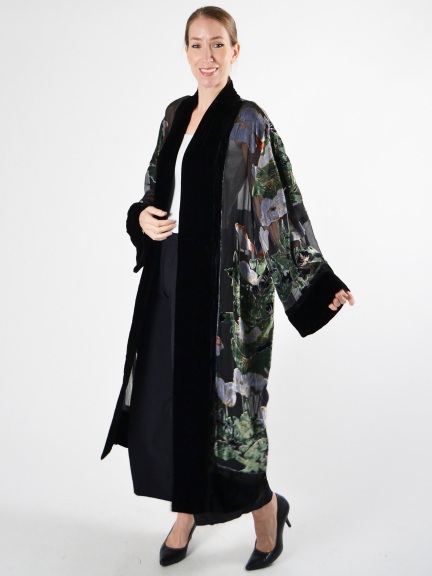 Silk Velvet Kimono by Aris A.
