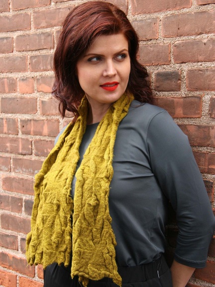 Solid Wool Scarf by Butapana
