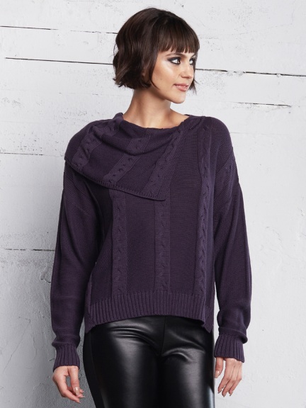 Split Cowl Sweater by Planet