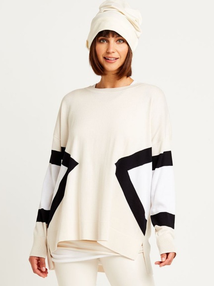 Sporty Knit Sweater by Planet