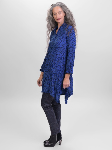 Spotted Cobalt Tunic by Alembika