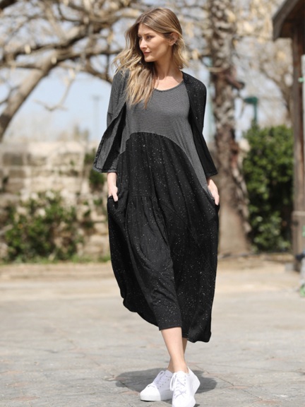 Sprinkle Crinkle Tank Dress by Alembika
