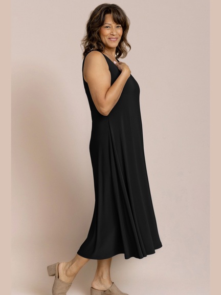 Square Neck Fit N Flare Dress by Sympli