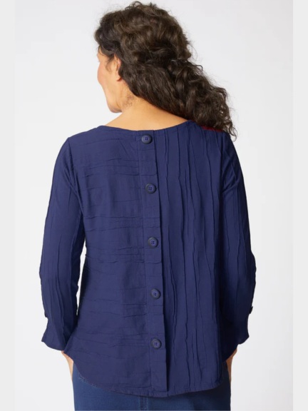 Steady Stream Button Back Pullover by Habitat