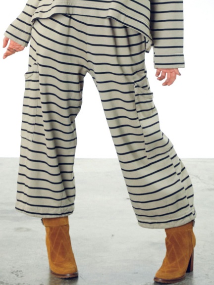 Stripe Fleece Pasha Pant by Bryn Walker
