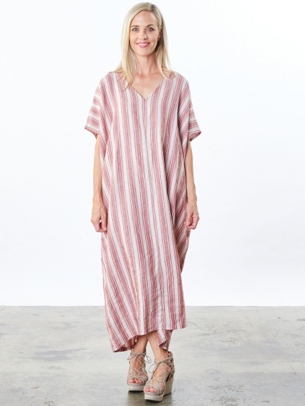 Stripe Long Poncho by Bryn Walker at Hello Boutique