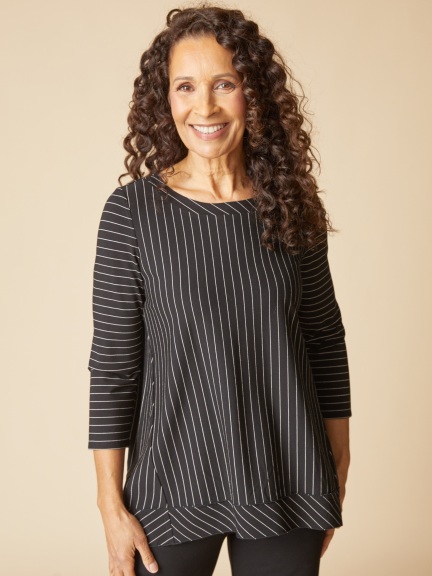 Stripe Pleat Back Tunic by Habitat