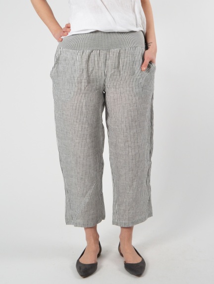 Stripe Pocket Pant by Inizio at Hello Boutique