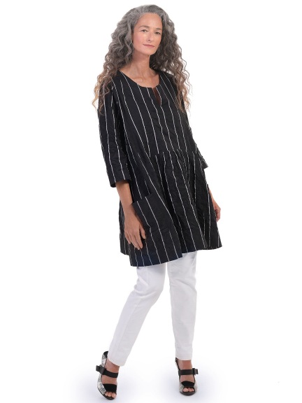 Tafetta Stripe Tunic by Alembika