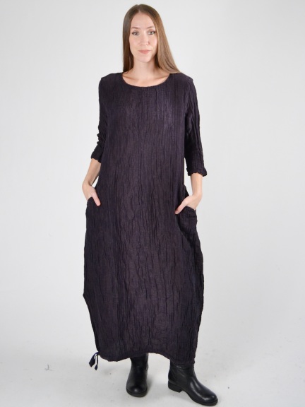 Textured Wave Dress by Grizas at Hello Boutique