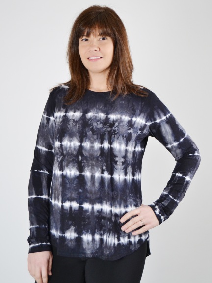 Tie Dye High Low T by Annie Turbin