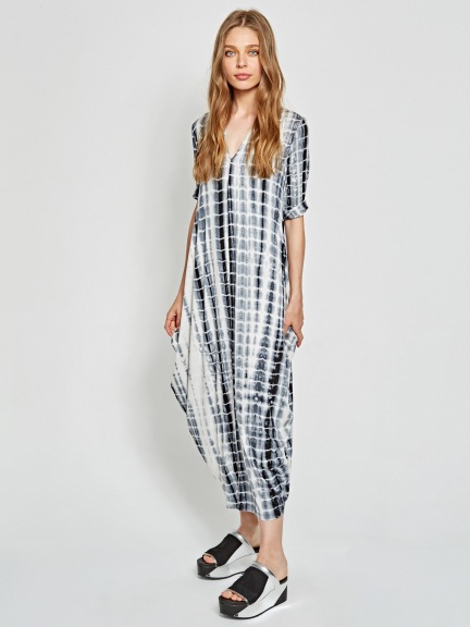 Alembika Clothing -  Cowl Cocoon Dress, Tie Dye