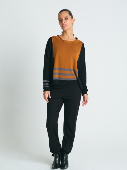 Triple Stripe Crewneck by Planet by Lauren G