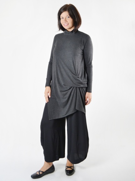Alembika Tops - Stargazer Tunic Tank, Gold/Ocean Dots