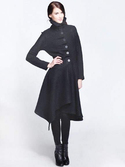 Tucked Flare Coat by Chalet et Ceci at Hello Boutique