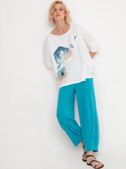Turquoise Pants by Ozai N Ku