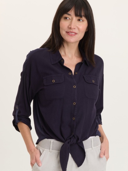 Tyrell Tie-Front Top by XCVI