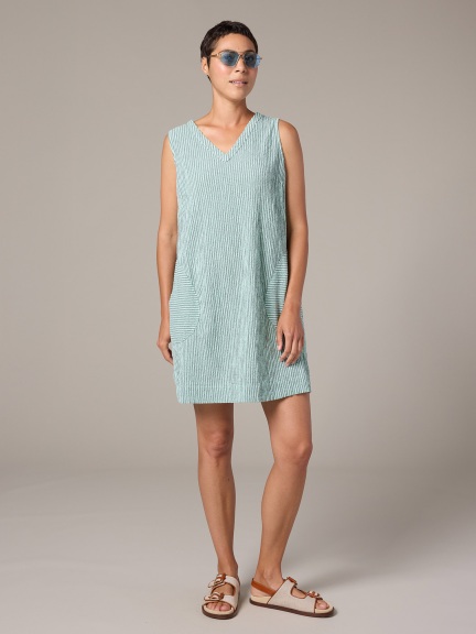 V-Neck Shift Dress by Cut Loose