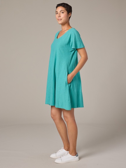 V-Neck Swing Dress by Cut Loose