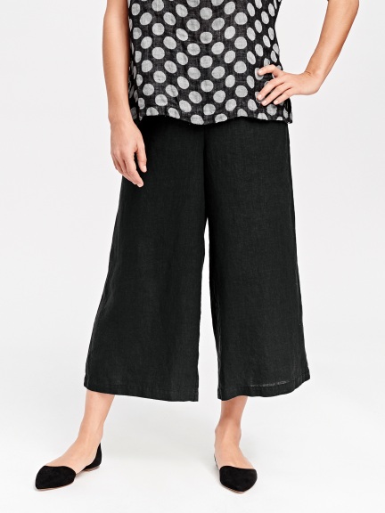 Wide Leg Cropped Pant by Flax
