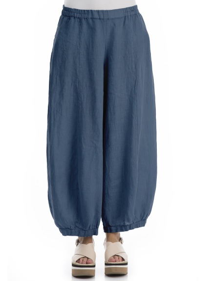 Wide Linen Trousers by Grizas at Hello Boutique