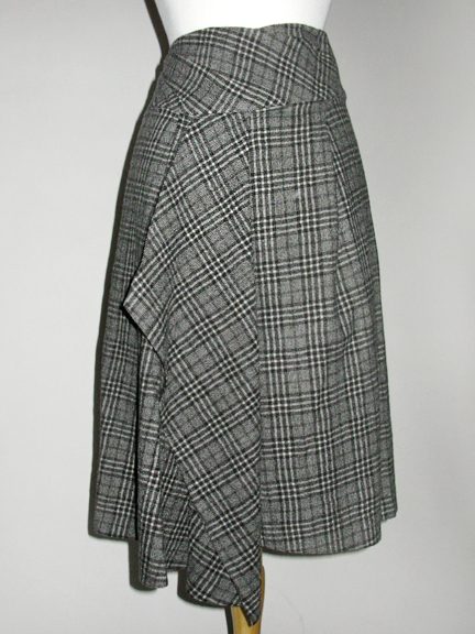 Wool Plaid Skirt by Crea Concept