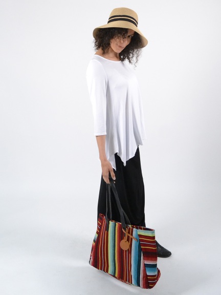 Ya-Ya Striped Tote Bag by Dupatta Designs