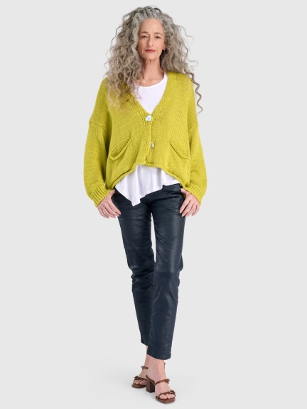 Yellow Cardigan by Alembika