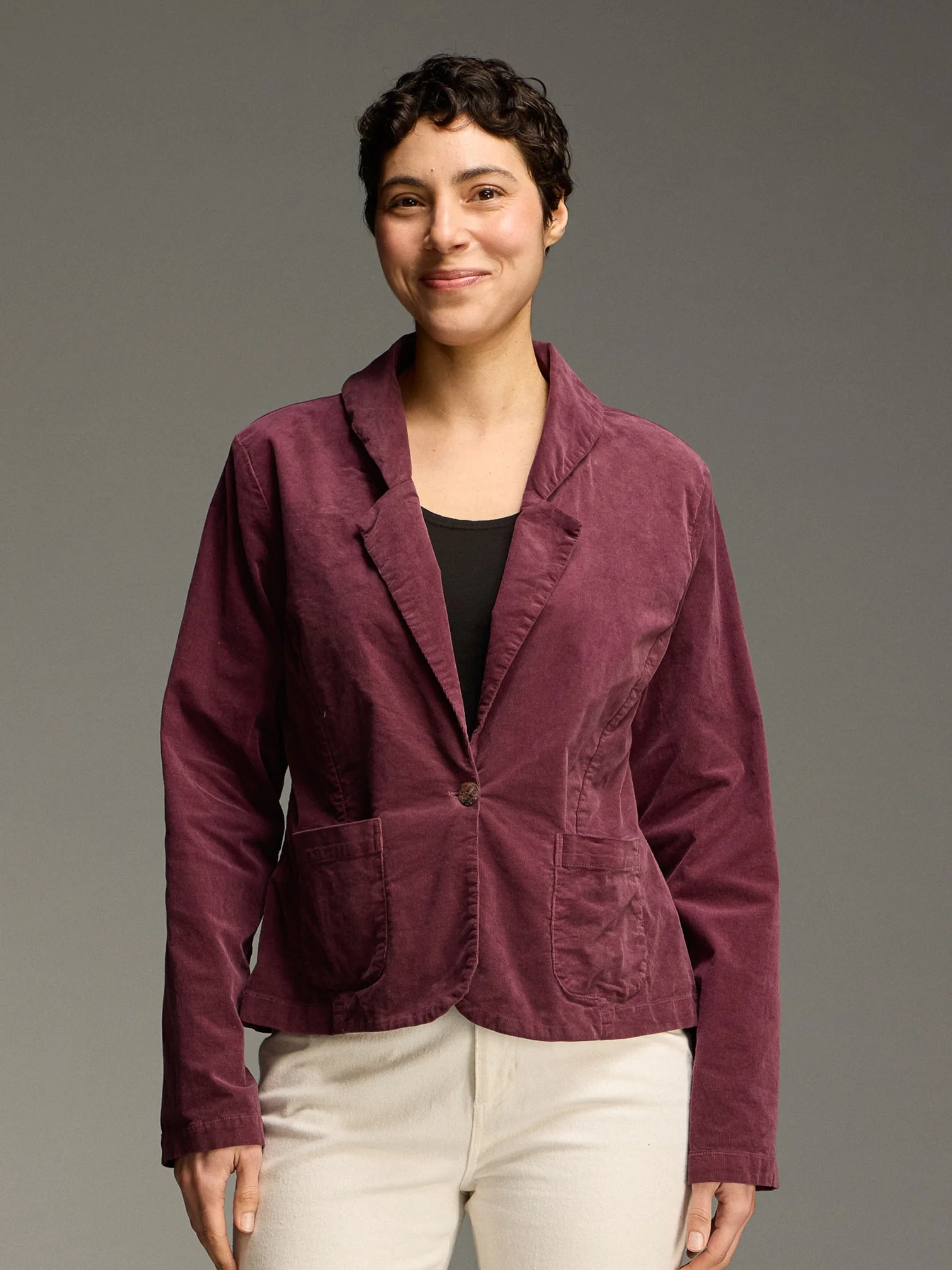 1 Button Blazer in Cinnabark