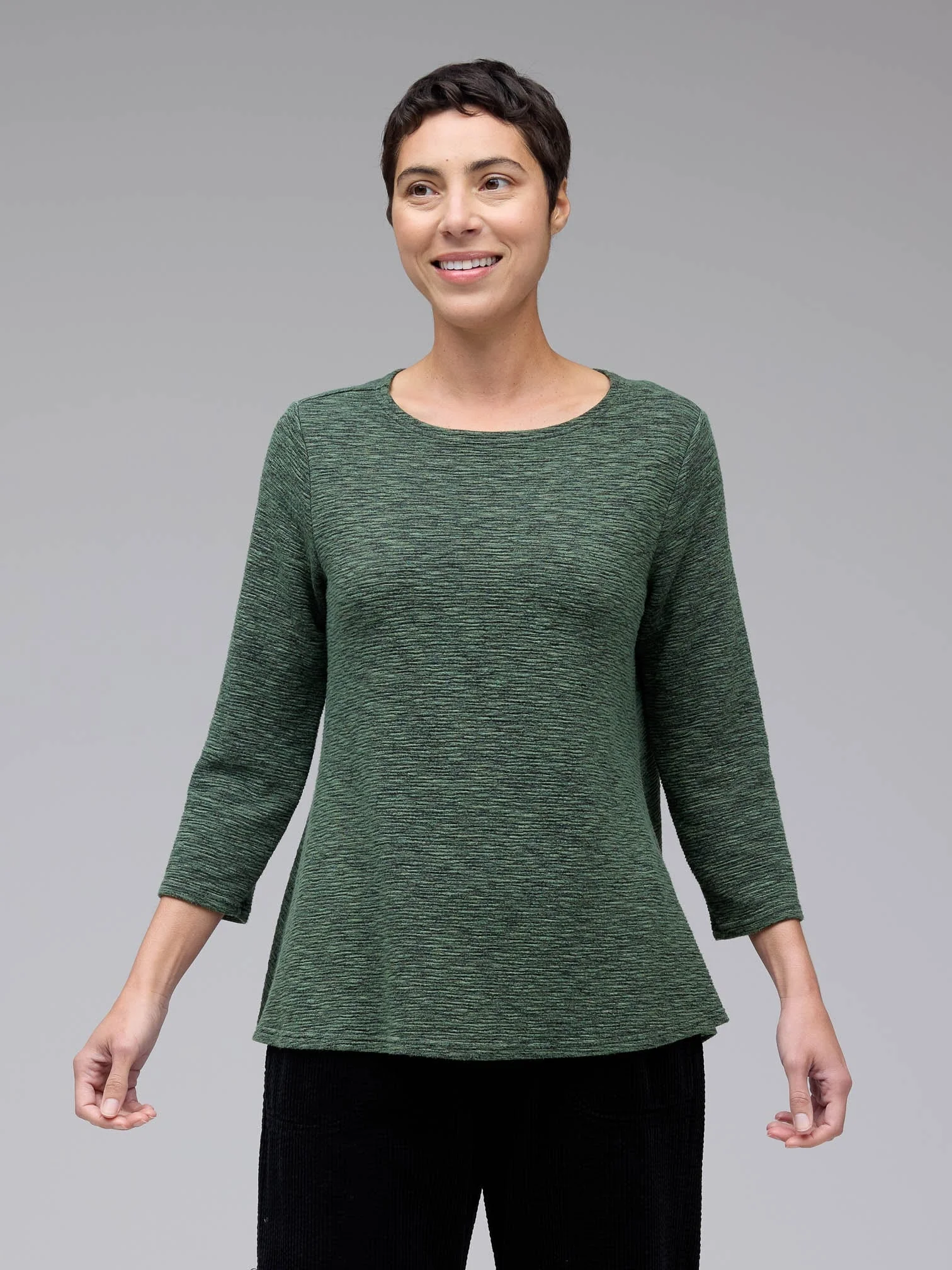 3/4 Aline Boatneck in Succulent