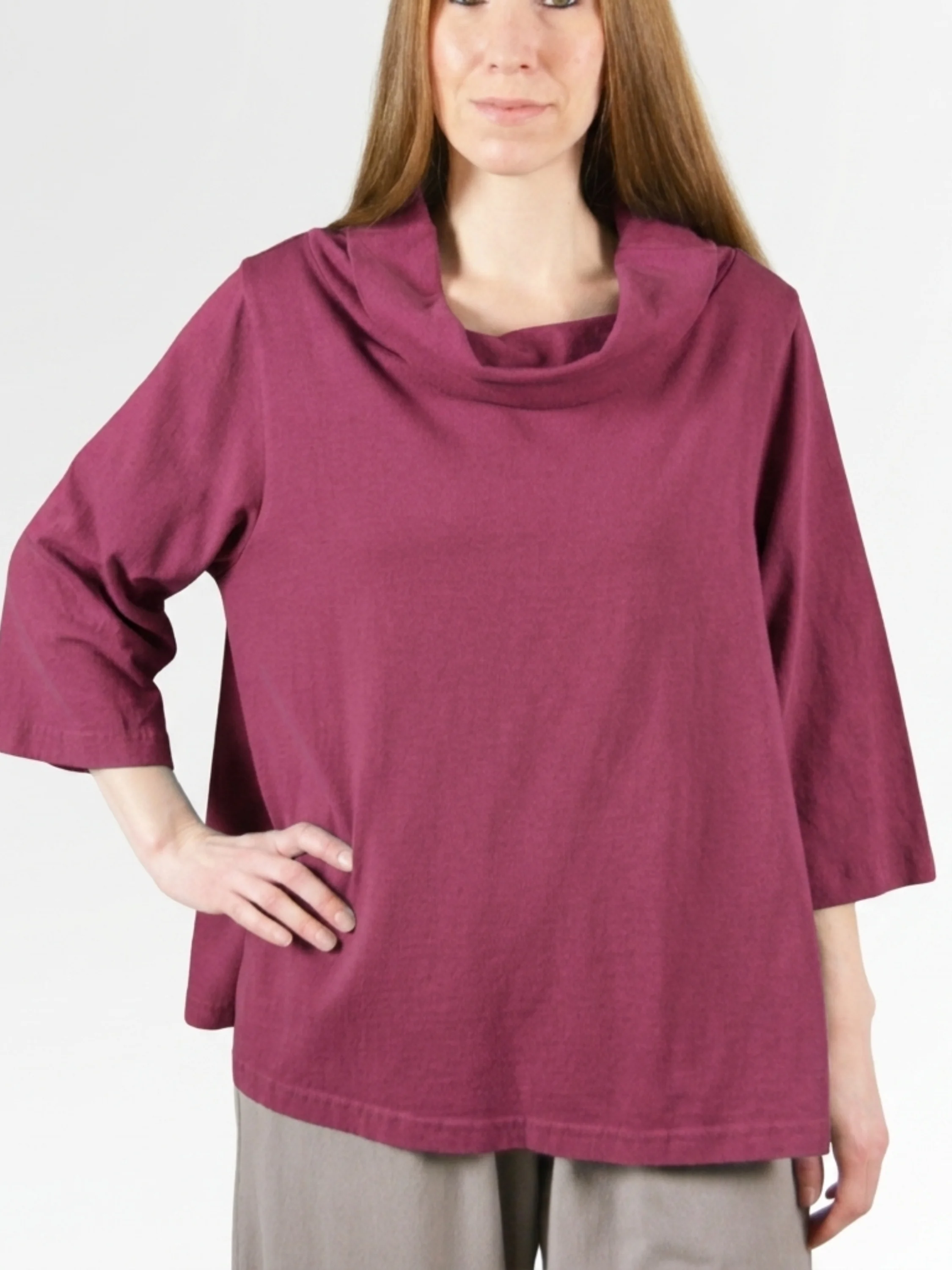 3/4 Sleeve Etta Shirt in Alder