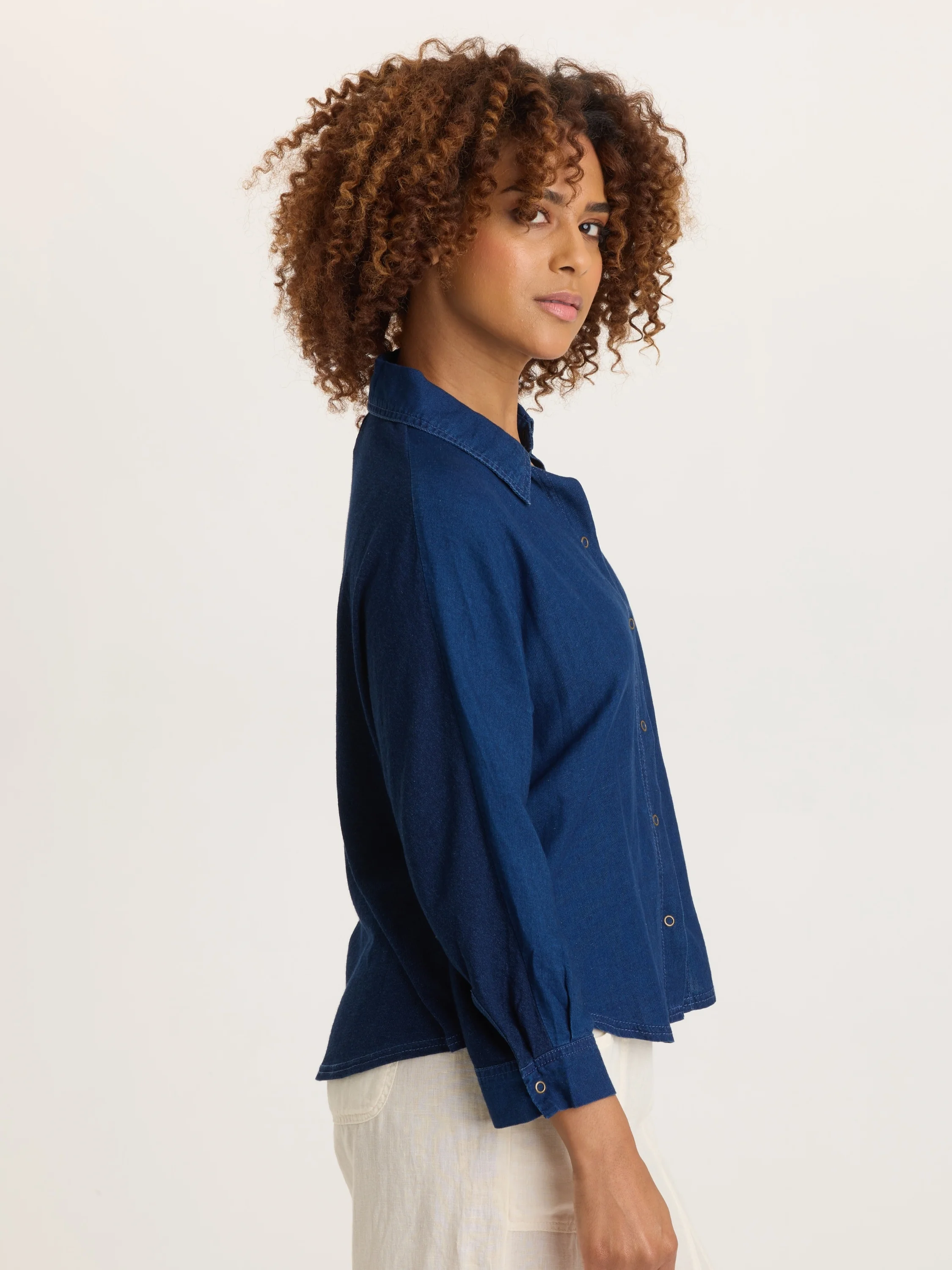 Abena Snap-Up Top in Sluice