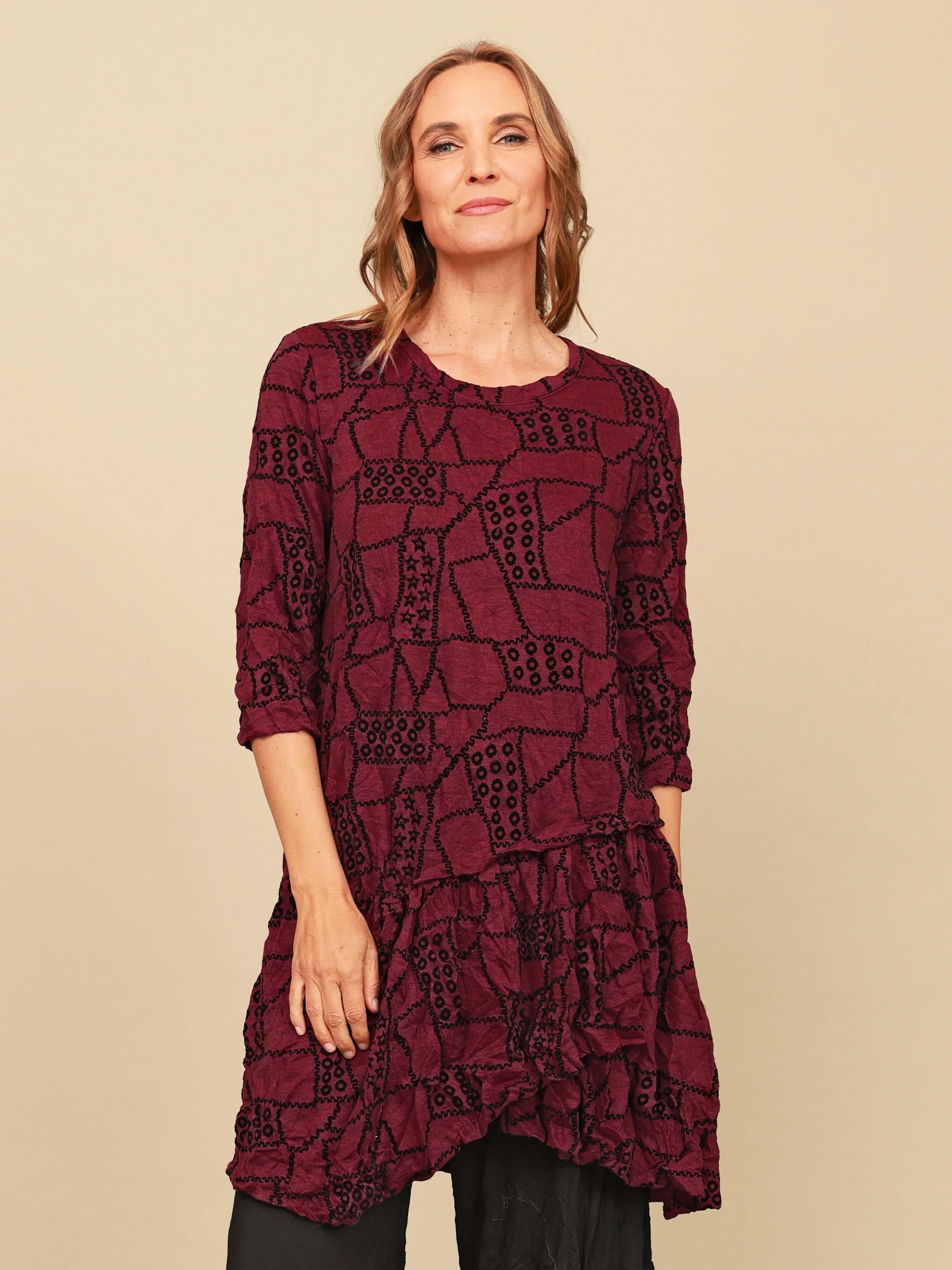 Ashton Dress in Rouge