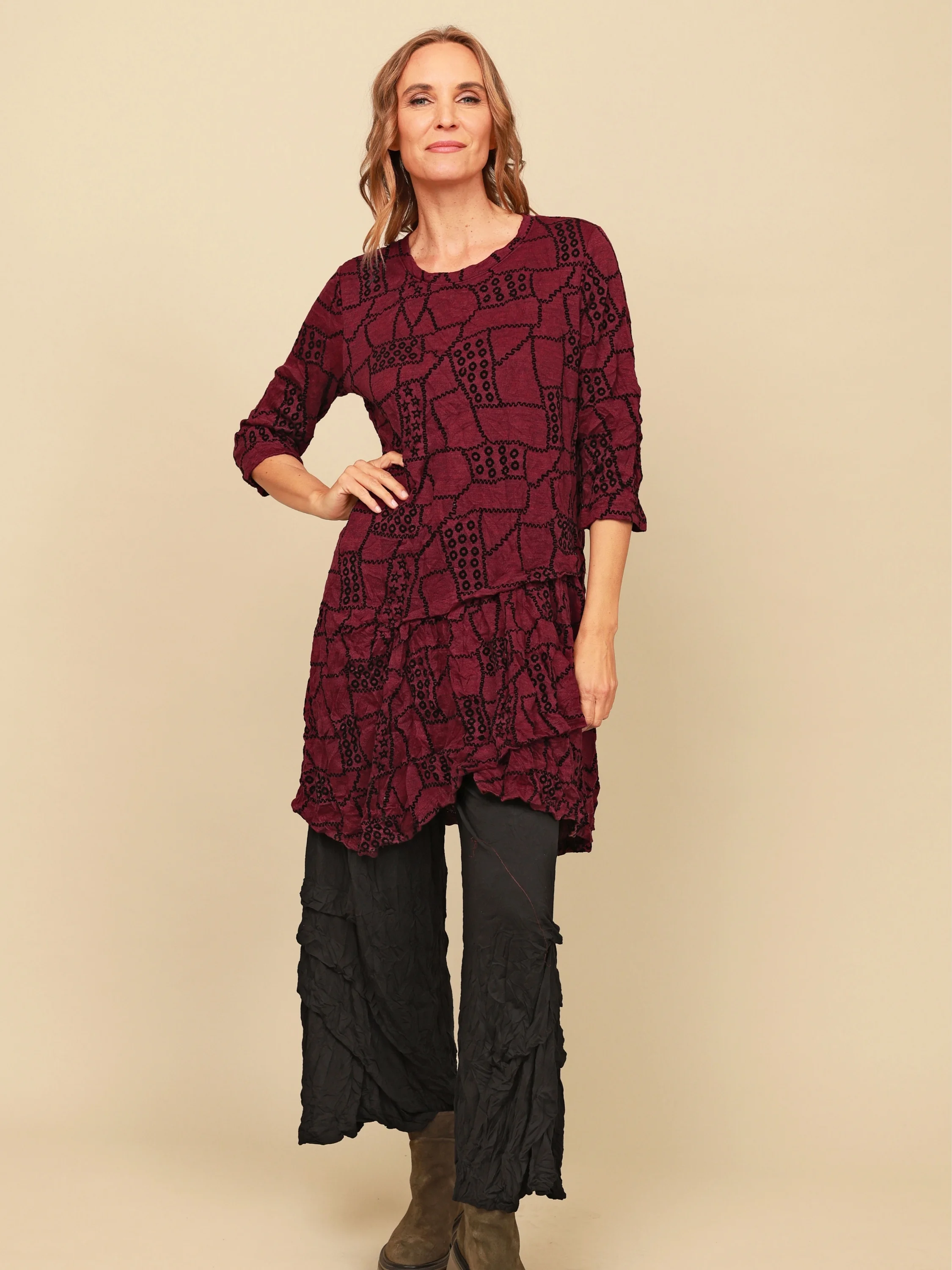 Ashton Dress in Rouge